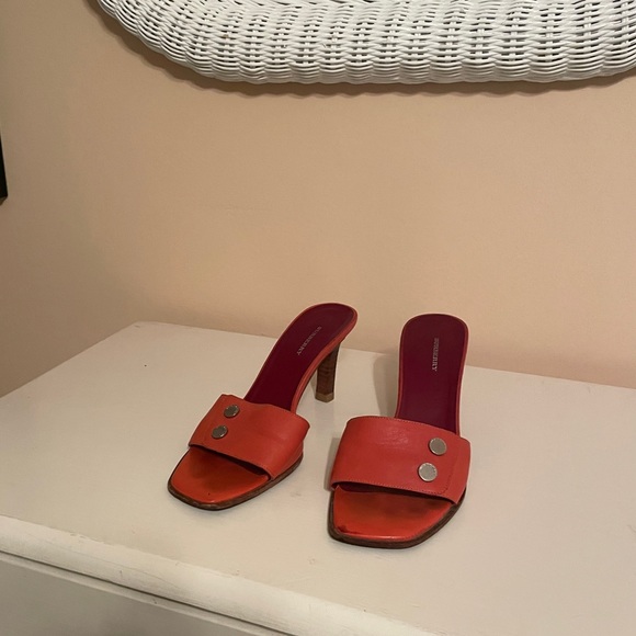 Burberry burnt orange sandal heels size 36 - Picture 3 of 7